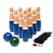 Toy Time Lawn Bowling Game/Skittle Ball for Indoor / Outdoor with Pins, Balls, Bag for Kids, Adults (8 Inch) 878639HYH - alternate 2